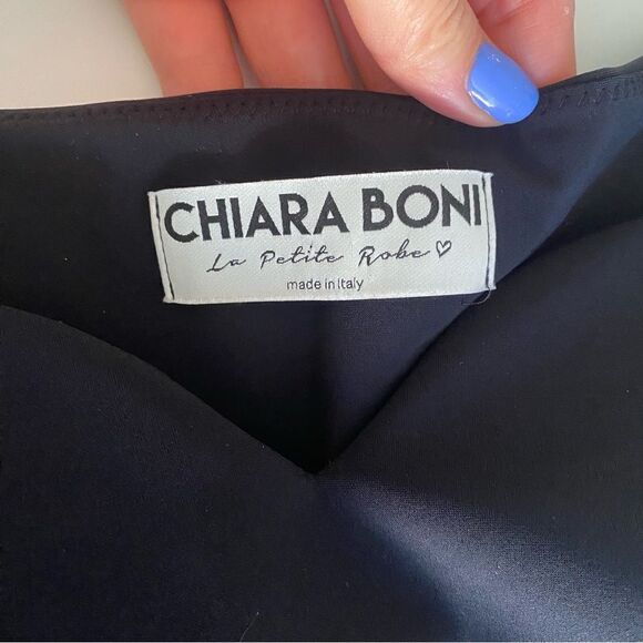 Chiara Boni Black Fitted Mini Dress - Picture 6 of 10